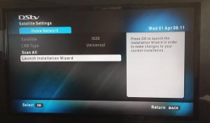 DStv installation wizard